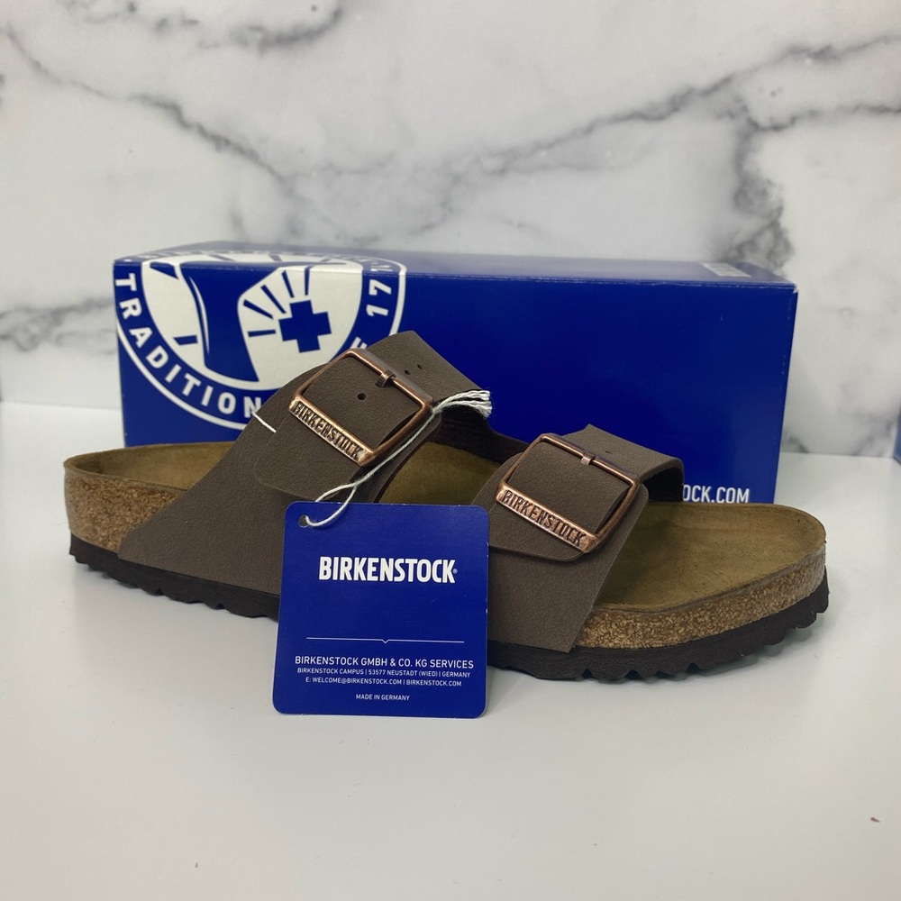 Birkenstock Arizona Birkibuc Mocha Sandals